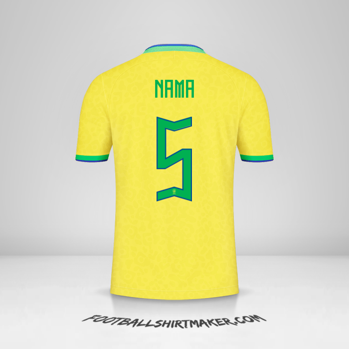 Jersey Brasil 2022 -  nama - 5