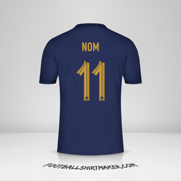 Maillot France 2022 -  nom - 11