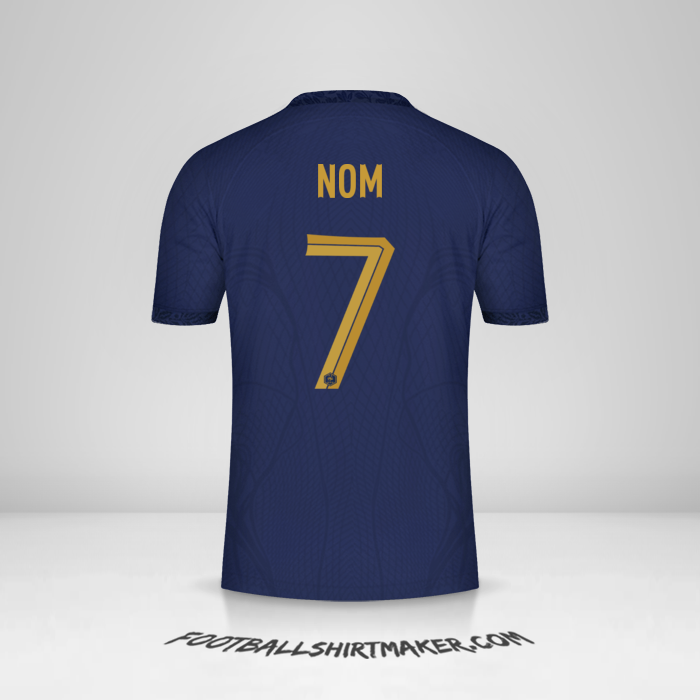 Maillot France 2022 -  nom - 7