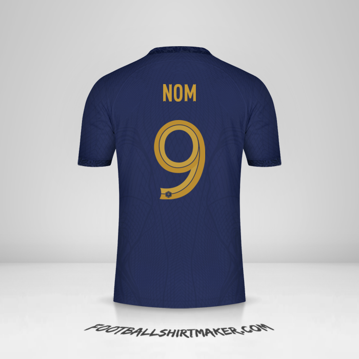Maillot France 2022 -  nom - 9
