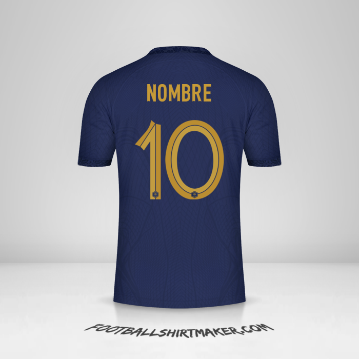 Jersey Francia 2022 -  nombre - 10