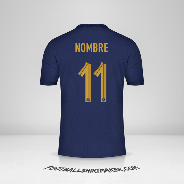 Jersey Francia 2022 -  nombre - 11