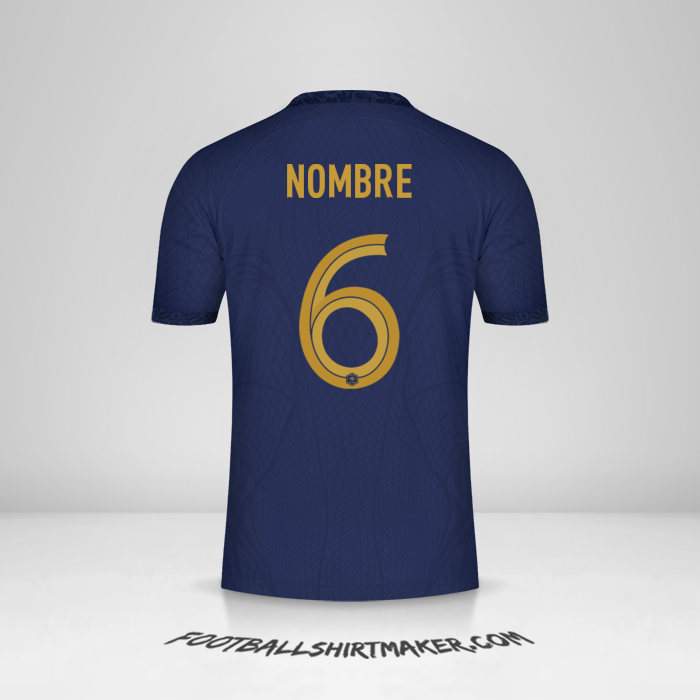 Camiseta Francia 2022 -  nombre - 6