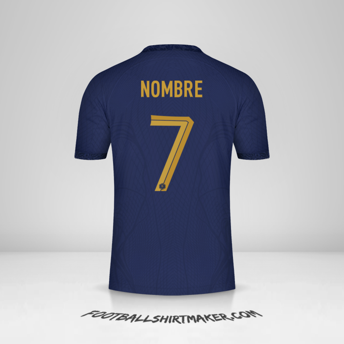 Jersey Francia 2022 -  nombre - 7