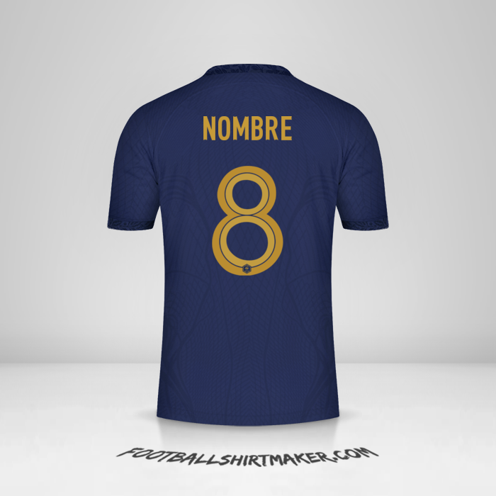 Jersey Francia 2022 -  nombre - 8