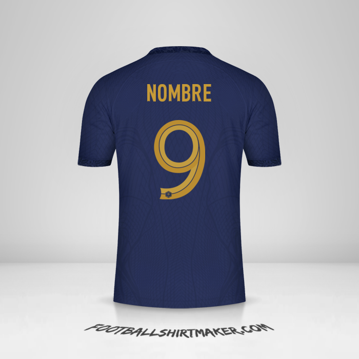 Camiseta Francia 2022 -  nombre - 9