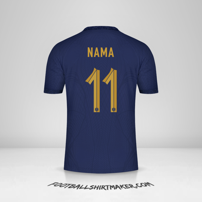 Jersey Prancis 2022 -  nama - 11
