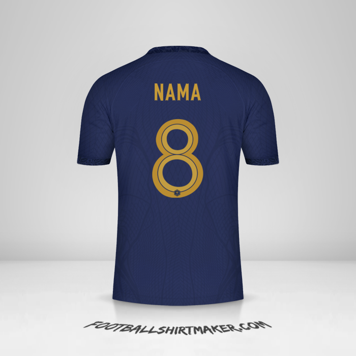 Jersey Prancis 2022 -  nama - 8