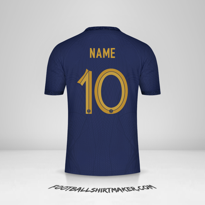 Trikot Frankreich 2022 -  name - 10