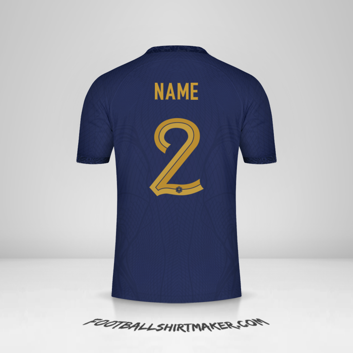 Trikot Frankreich 2022 -  name - 2