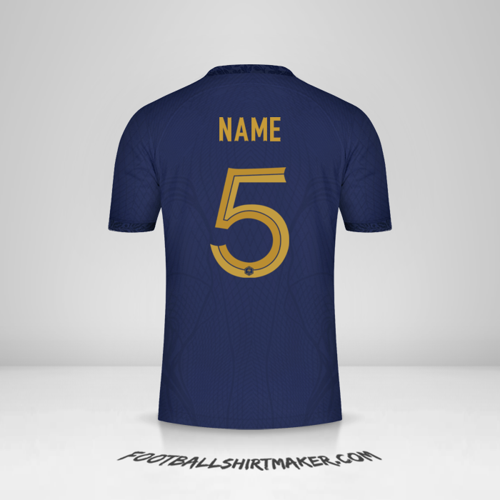 Shirt France 2022 -  name - 5