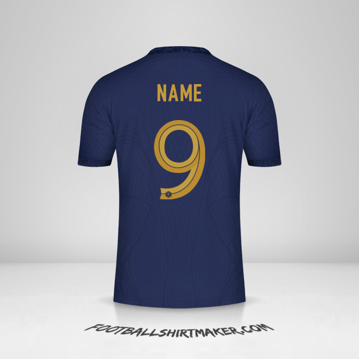 Shirt France 2022 -  name - 9
