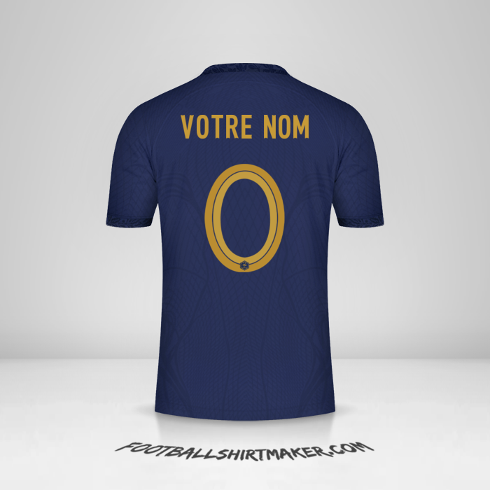 Maillot France 2022 -  votre nom - 0