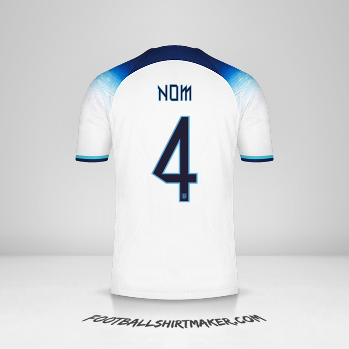 Maillot Angleterre 2022 -  nom - 4