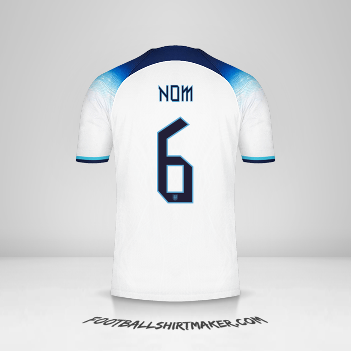 Maillot Angleterre 2022 -  nom - 6