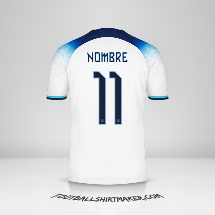 Jersey Inglaterra 2022 -  nombre - 11