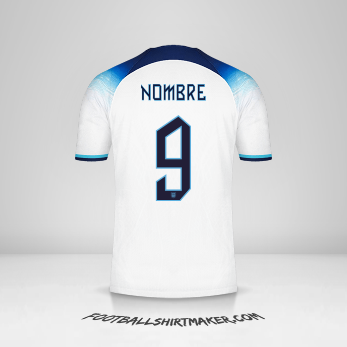 Jersey Inglaterra 2022 -  nombre - 9