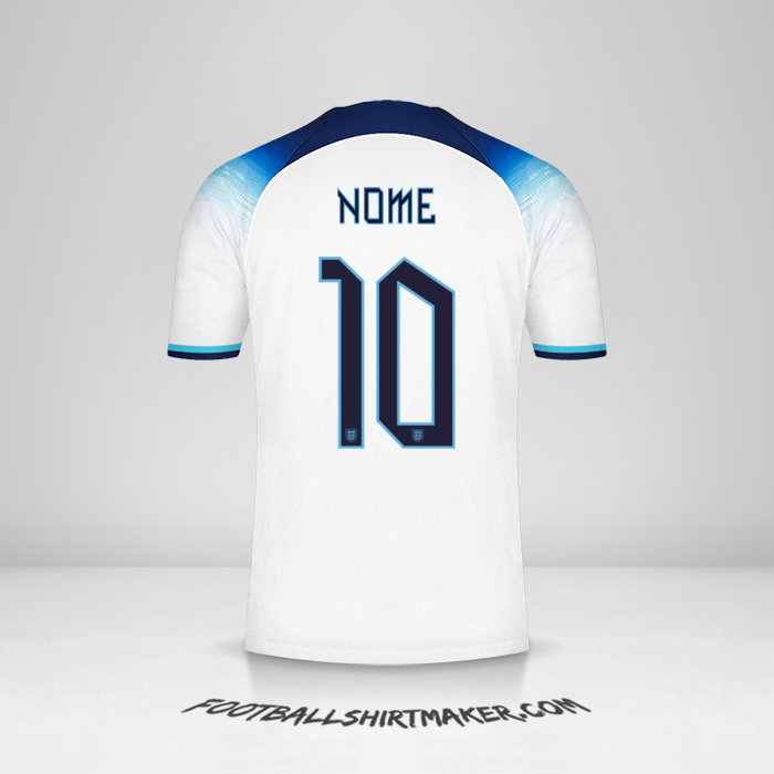 Camisa Inglaterra 2022 -  nome - 10