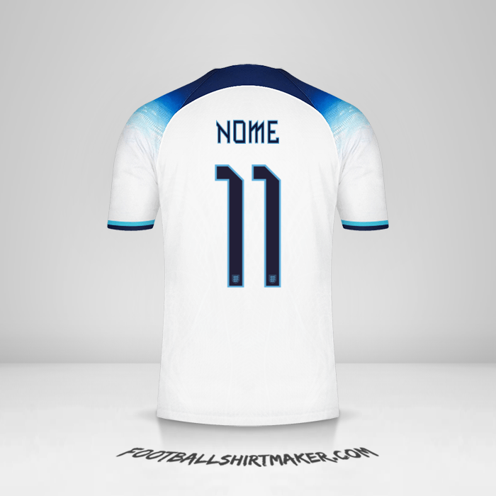 Camisa Inglaterra 2022 -  nome - 11