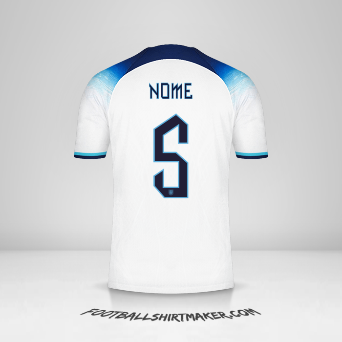 Camisola Inglaterra 2022 -  nome - 5
