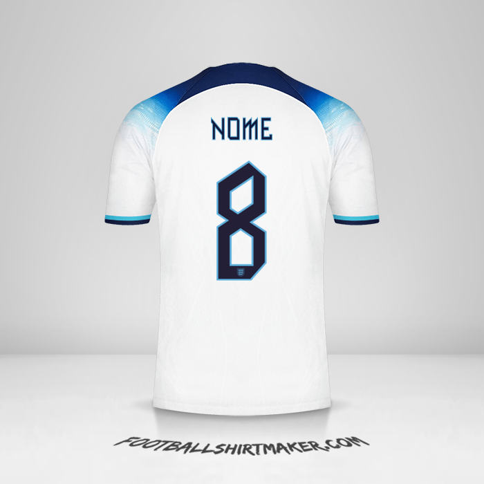Camisa Inglaterra 2022 -  nome - 8