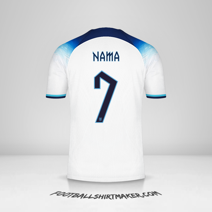 Jersey Inggris 2022 -  nama - 7