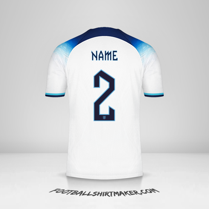 Trikot England 2022 -  name - 2