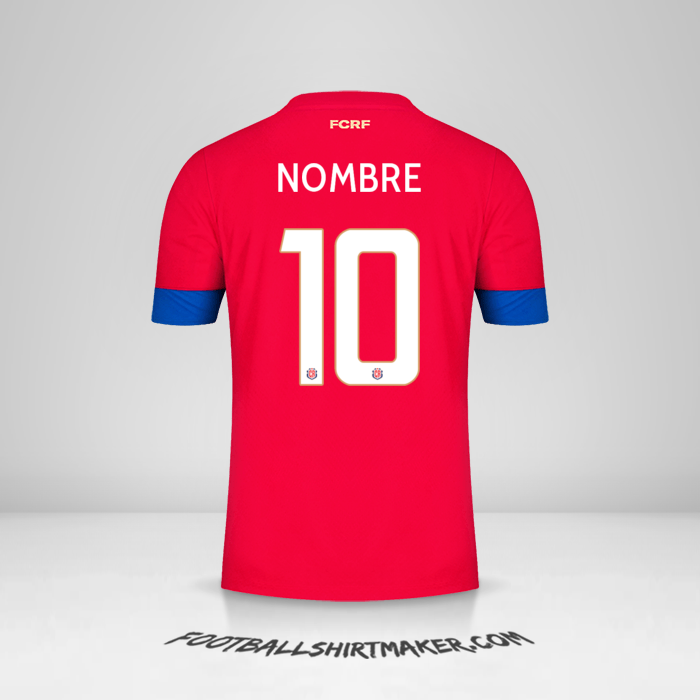 Jersey Costa Rica 2022 -  nombre - 10