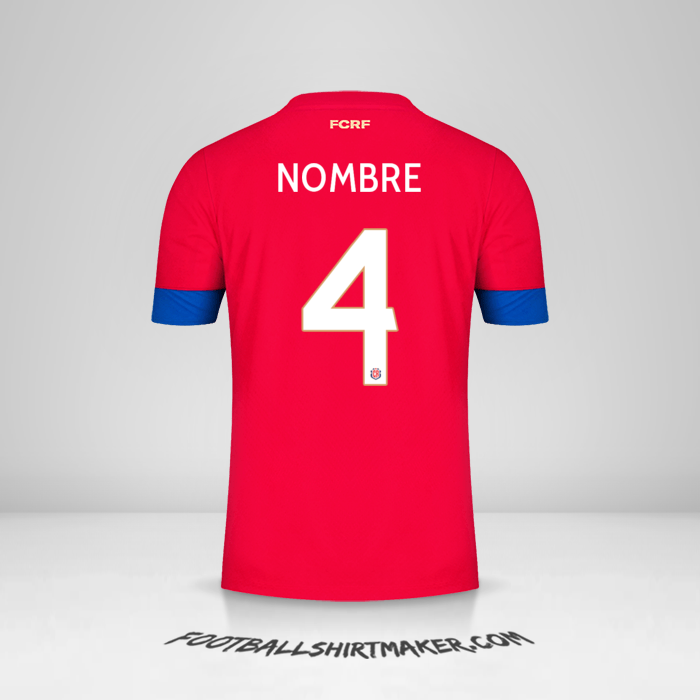 Jersey Costa Rica 2022 -  nombre - 4