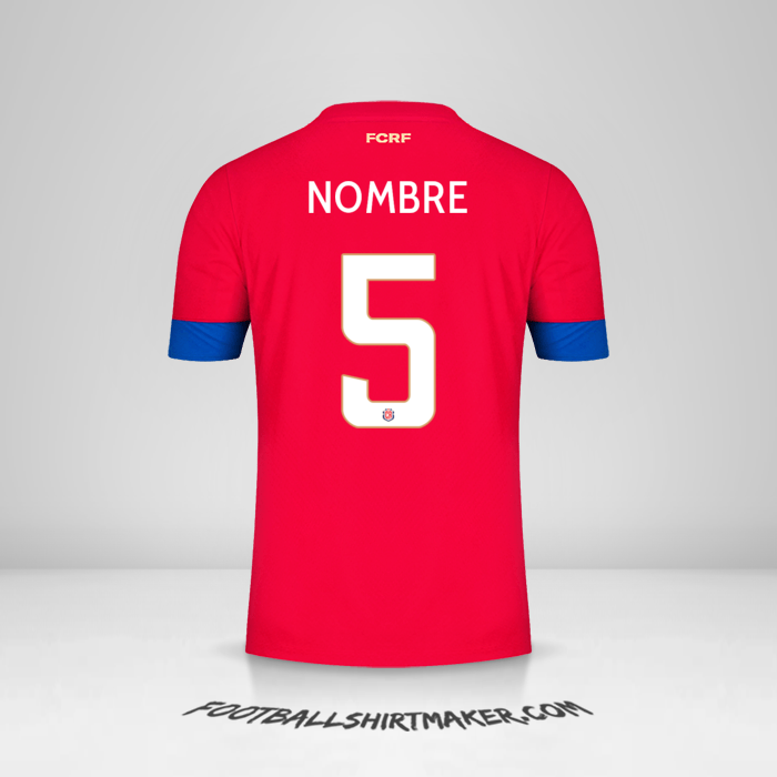 Jersey Costa Rica 2022 -  nombre - 5