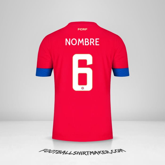 Jersey Costa Rica 2022 -  nombre - 6