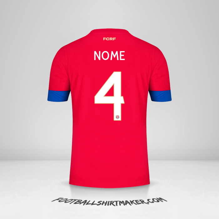 Camisa Costa Rica 2022 -  nome - 4