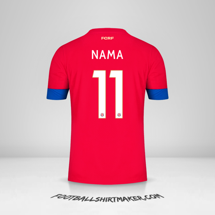Jersey Kosta Rika 2022 -  nama - 11