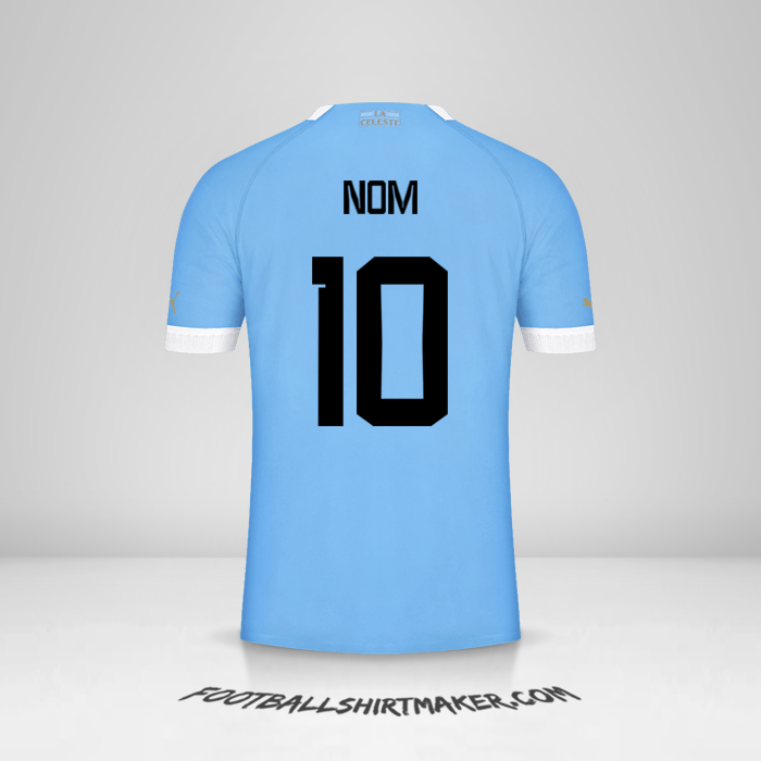 Maillot Uruguay 2022 -  nom - 10