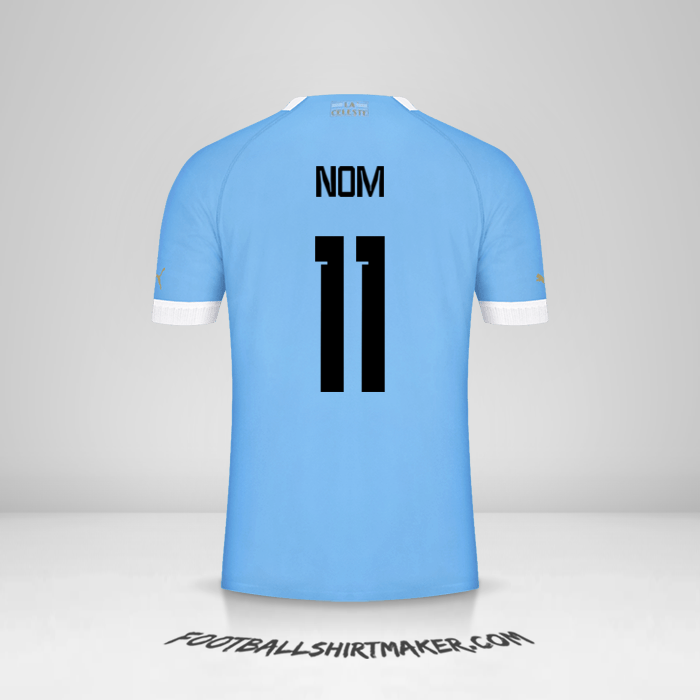 Maillot Uruguay 2022 -  nom - 11