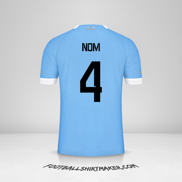 Maillot Uruguay 2022 -  nom - 4