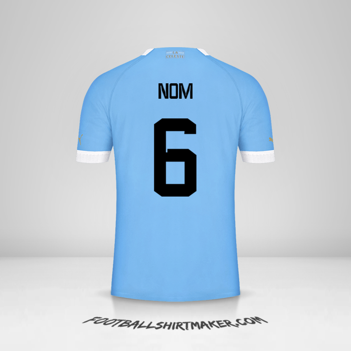 Maillot Uruguay 2022 -  nom - 6