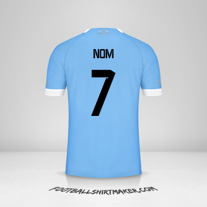 Maillot Uruguay 2022 -  nom - 7