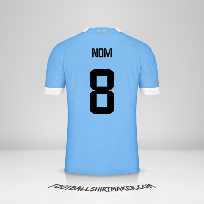 Maillot Uruguay 2022 -  nom - 8
