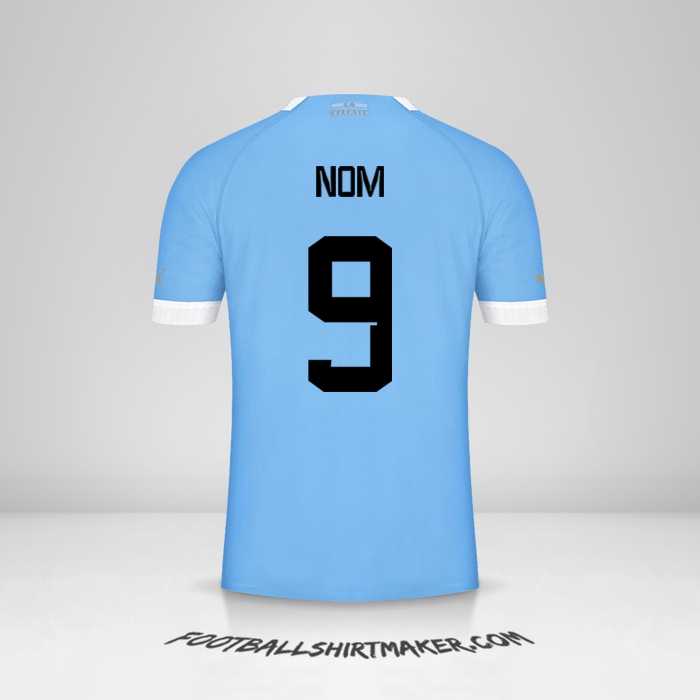Maillot Uruguay 2022 -  nom - 9