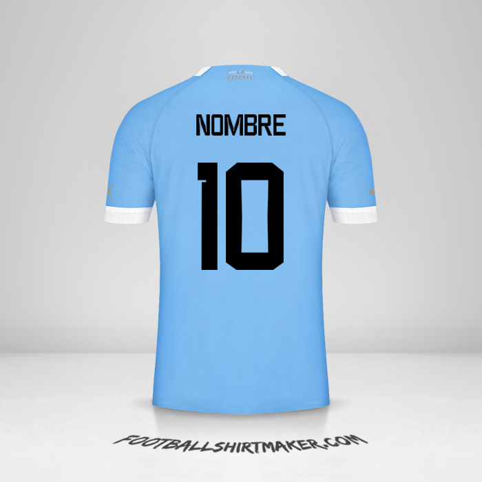 Jersey Uruguay 2022 -  nombre - 10