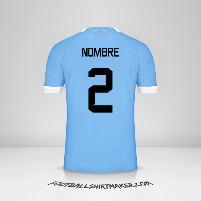 Jersey Uruguay 2022 -  nombre - 2