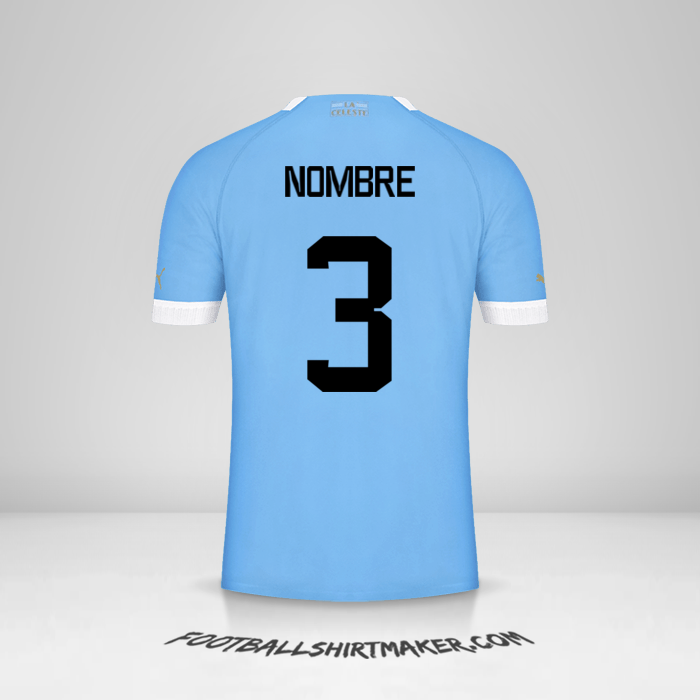 Jersey Uruguay 2022 -  nombre - 3