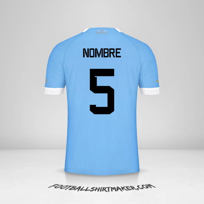 Jersey Uruguay 2022 -  nombre - 5