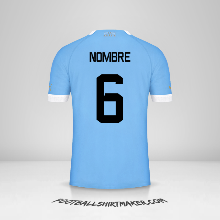 Jersey Uruguay 2022 -  nombre - 6