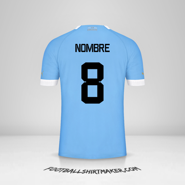 Jersey Uruguay 2022 -  nombre - 8