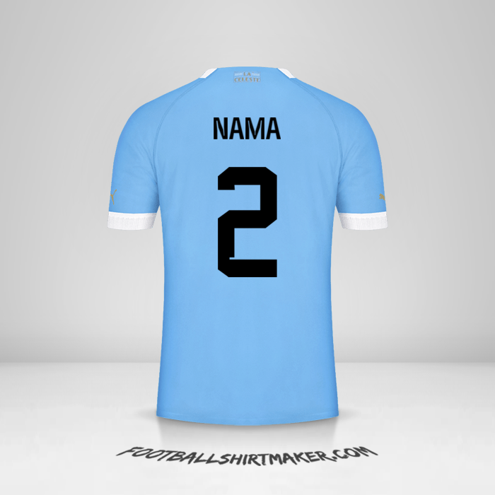 Jersey Uruguay 2022 -  nama - 2