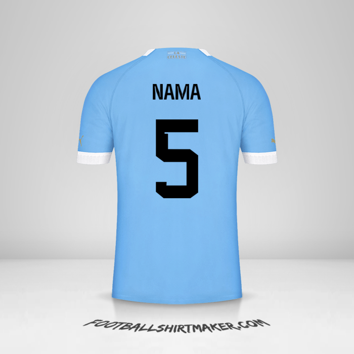 Jersey Uruguay 2022 -  nama - 5