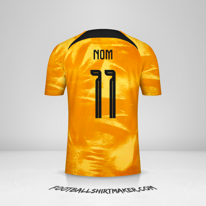 Maillot Pays-Bas 2022 -  nom - 11