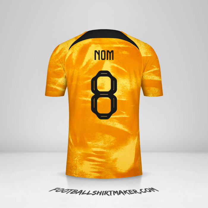 Maillot Pays-Bas 2022 -  nom - 8